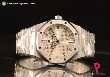 Audemars Piguet Royal Oak 41 4302 1:1 Clone White Dial Steel Case and Bracelet REF. #15500ST.OO.1220ST.04