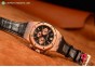 AUDEMARS PIGUET ROYAL OAK CHRONO BLACK ROSE GOLD SWISS 7750 AUTO BLACK LE