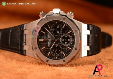 Audemars Piguet Royal Oak Chronograph Black Dial Swiss Valjoux 7750