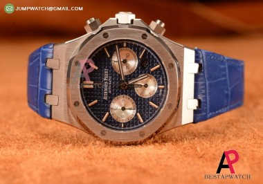 Audemars Piguet Royal Oak Chronograph Blue Dial Swiss Valjoux 7750