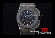 AP19618 - Royal Oak Chrono 44mm JHF Black Dial PVD RU Japan Quartz