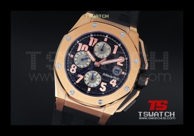 AP16408 - Royal Oak Offshore JHF Black Dial RG RU A7750