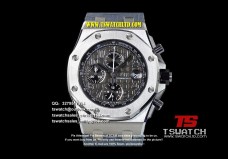 AU17379 - ROO Chrono JF Gray Dial SS LT A3126(FREE RUBBER STRAP)