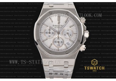 IC22933 - AP ROO Chrono 42mm White Dial Full SS Japan VK Quartz