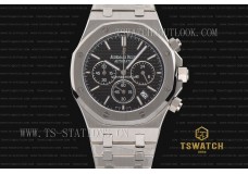 IC22930 - AP ROO Chrono 42mm Black Dial Full SS Japan VK Quartz