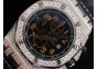 Royal Oak Offshore SS Black/Yellow Full Diamonds Quartz