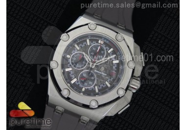 Royal Oak Offshore 44mm SS Michael Schumacher on Gray Rubber Strap Jap Quartz