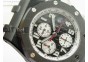 Royal Oak Offshore Black & White Marcus Edition JF on White Rubber Strap A7750 (Free Black Strap)