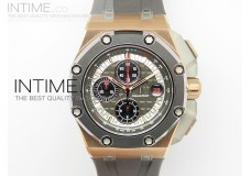 Royal Oak Offshore 44mm RG Cermet Bezel Michael Schumacher 1:1 JF Best Edition   A7750