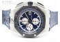 Royal Oak Offshore 44mm SS JF 1:1 Best Edition Blue Dial on Blue  Leather Strap A7750
