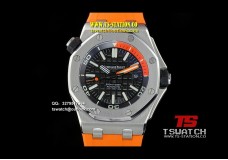 AP17797 - Royal Oak Offshore Diver JHF SS Black Orange Rubber A2813