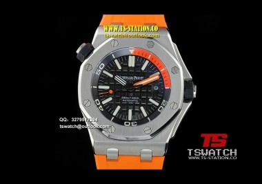 AP17797 - Royal Oak Offshore Diver JHF SS Black Orange Rubber A2813