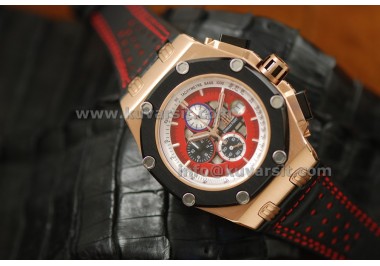 AUDEMARS PIGUET RUBENS BARRICHELLO III ROSE GOLD/QC