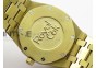 Lady Royal Oak 33mm 15000 YG JF 1:1 Best Edition Blue Textured Dial on YG Bracelet RONDA Quartz