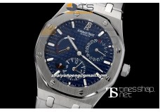 AP13342 - AP Royal Oak Auto Blue Dial SS Working Power Reserve - Asian Automatic