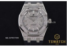 AP20604 - Royal Oak 15452 BC 37mm Black JF 1:1 Full Diamond SS LT A3120