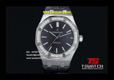 AU17276 - Royal Oak 41mm JHF Black Dial SS LT Diamond A3120