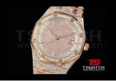 AP16411 - AP ROO JHF 41mm Full Diamond RG Asian 2813 Automatic