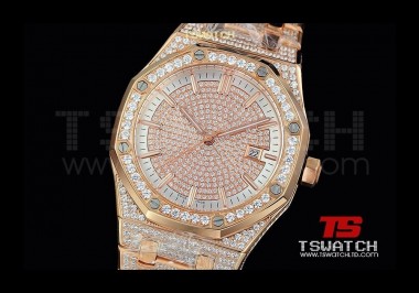 AP16411 - AP ROO JHF 41mm Full Diamond RG Asian 2813 Automatic