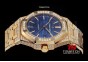 AP15907 - Royal Oak Jumbo JHF 41mm Blue Check Dial Full Diamond RG Asian 2813