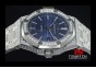 AP15902 - Royal Oak Jumbo JHF 41mm Blue Check Dial Full Diamond SS Asian 2813