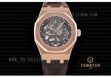 AP22811 - Royal Oak 15407 41mm Skeleton Double Balance wheel RG LT A3132