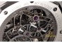 AP22780 - Royal Oak 15407 41mm Skeleton Double Balance wheel SS Bracelet A3132(FREE LEATHER STRAP)