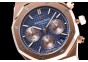 AP21191 - AP ROO Chrono 42mm Blue Dial Full RG Japan Quartz