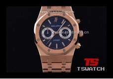 AP19879 - AP ROO Chrono 39mm Blue Dial Full RG Japan Quartz