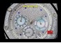 AU17437 - ROO Chrono Full Diamond/MOP Dial SS Full Diamond Japan VK Quartz