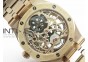 Royal Oak 41mm 26518 Tourbillon RG Best Edition Skeleton dial on SS Bracelet A2924